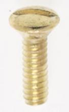  90/538 - Steel Switchplate Screw; 6/32; Brass Plated Finish; 1/2" Length