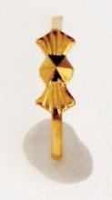  90/691 - Small Bow-Tie Clip; 8mm; 3/8" Height; Gold