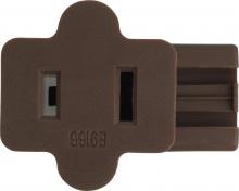  90/793 - Female Slide Plug; Polarized; 18/2-SPT-1; 6A-125V; Brown Finish