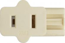 90/794 - Female Slide Plug; Polarized; 18/2-SPT-1; 6A-125V; Ivory Finish