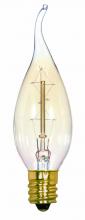  S2418 - 25 Watt CA8 Incandescent; Clear; 3000 Average rated hours; 100 Lumens; Candelabra base; 120 Volt