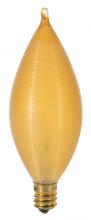  S2706 - 25 Watt C11 Incandescent; Spun Amber; 4000 Average rated hours; Candelabra base; 120 Volt; Carded