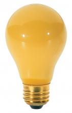  S3859 - 40 Watt A19 Incandescent; Yellow; 2000 Average rated hours; Medium base; 130 Volt; 2/Pack