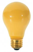  S3939 - 100 Watt A19 Incandescent; Yellow; 2000 Average rated hours; Medium base; 130 Volt; 2/Pack