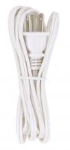  S70/100 - 8 Foot Cord With Plug; White Finish