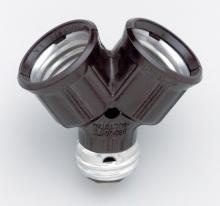  S70/541 - Bakelite Single To Twin Lamp Holder