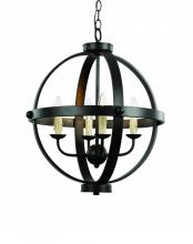  70594 ROB - 4LT CHANDELIER-RUSTIC AXEL ORB