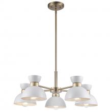  71855 WH-AG - Chandeliers White/Antique Gold