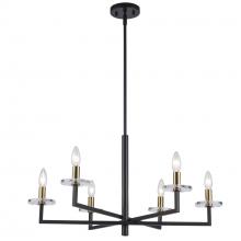  71876 BK-AG - Chandeliers Black/Antique Gold