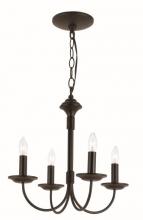  9014 BK - Candle 14.5" Chandelier