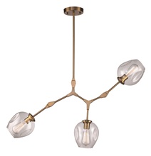  PND-2091 AG - Quantum 30-In. 3-Light, 3-Shade Indoor Pendant