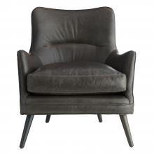  8013 - Seger Chair Graphite Leather Grey Ash