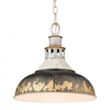  0865-L AGV-ABI - Kinsley Large Pendant in Aged Galvanized Steel