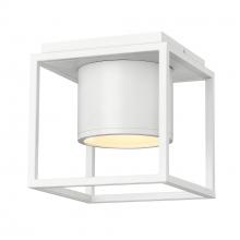  9092-FM7 WHT-WHT - Desmond WHT Flush Mount - 7" in Matte White with Matte White Shade