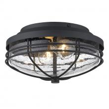  9808-OFM NB-SD - Seaport Outdoor Flush Mount in Natural Black