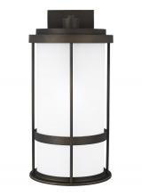  8790901DEN3-71 - Wilburn modern 1-light LED outdoor exterior Dark Sky compliant large wall lantern sconce in antique