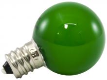  PG30F-E12-GR - 1 case PREM LED G30 LAMP,FROSTED GLASS,0.5W,120V,E12, GREEN
