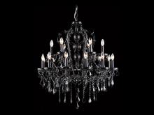  HF1040-BLK - Onyx Ln. Collection Black 18 Light Crystal Chandelier