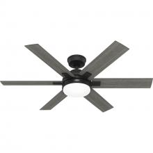  52783 - Hunter 52 in Georgetown ENERGY STAR® HunterExpress Matte Black Ceiling Fan with LED Light Kit