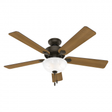  50901 - Hunter 52 inch Swanson New Bronze Ceiling Fan with LED Light Kit and Pull Chain