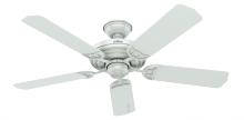  53054 - Hunter 52 inch Sea Air White Indoor/Outdoor Ceiling Fan and Pull Chain