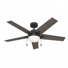  51733 - Hunter 52 inch Bartlett Matte Black Ceiling Fan with LED Light Kit and Pull Chain