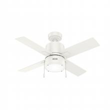  51743 - Hunter 42 inch Beck Fresh White Ceiling Fan with LED Light Kit and Pull Chain