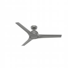  51584 - Hunter 52 inch Gallegos Matte Silver Damp Rated Ceiling Fan and Wall Control