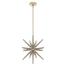  19339 - Hunter Jupiter Star Alturas Gold 12 Light Pendant Ceiling Light Fixture