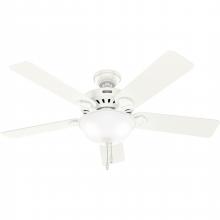  52727 - Hunter 52 inch Pro's Best Fresh White Ceiling Fan with LED Light Kit and Pull Chain