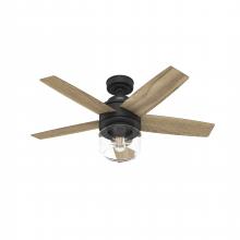  52289 - Hunter 44 inch Margo Matte Black Ceiling Fan with LED Light Kit and Handheld Remote