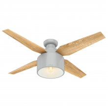  50264 - Hunter 52 inch Cranbrook Dove Grey Low Profile Ceiling Fan with LED Light Kit and Handheld Remote