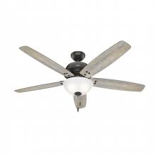 52399 - Hunter 60 inch Reveille Noble Bronze Ceiling Fan with LED Light Kit and Pull Chain