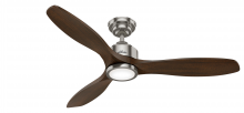  50789 - Hunter 52 inch Melbourne Brushed Nickel Ceiling Fan with LED Light Kit and Handheld Remote