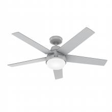  52614 - Hunter 52 inch Wi-Fi Aerodyne Dove Grey Ceiling Fan with LED Light Kit and Handheld Remote