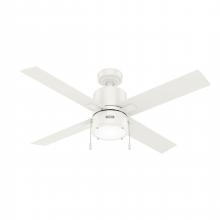  51744 - Hunter 52 inch Beck Fresh White Ceiling Fan with LED Light Kit and Pull Chain