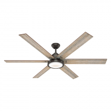  59397 - Hunter 70 inch Warrant Noble Bronze Ceiling Fan with LED Light Kit and Wall Control