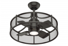  50738 - Hunter 21 inch Seattle Noble Bronze Ceiling Fan with LED Light Kit and Wall Control