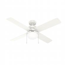  52421 - Hunter 52 inch Timpani Fresh White Ceiling Fan with LED Light Kit and Pull Chain