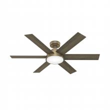  51852 - Hunter 52 inch Donatella Luxe Gold Ceiling Fan with LED Light Kit and Handheld Remote