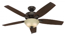  53311 - Hunter 52 inch Newsome Premier Bronze Ceiling Fan with LED Light Kit and Pull Chain
