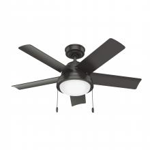  51441 - Hunter 44 inch Seawall Noble Bronze WeatherMax Indoor / Outdoor Ceiling Fan with LED Light Kit and P