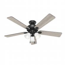  51737 - Hunter 52 inch Swanson Matte Black Ceiling Fan with LED Light Kit and Pull Chain