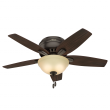  51081 - Hunter 42 inch Newsome Premier Bronze Low Profile Ceiling Fan with LED Light Kit and Pull Chain