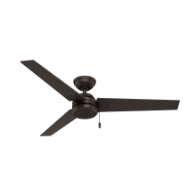  59261 - Hunter 52 inch Cassius Premier Bronze Damp Rated Ceiling Fan and Pull Chain