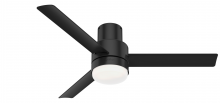  51330 - Hunter 52 inch Gilmour Matte Black Low Profile Damp Rated Ceiling Fan with LED Light Kit and Handhel