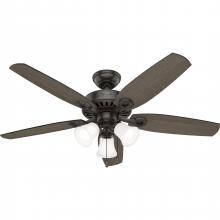  52732 - Hunter 52 inch Builder Noble Bronze Ceiling Fan with LED Light Kit and Pull Chain