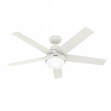 51336 - Hunter 52 inch Wi-Fi Aerodyne Fresh White Ceiling Fan with LED Light Kit and Handheld Remote