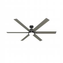  51950 - Hunter 72 inch Wi-Fi Gravity Matte Black Ceiling Fan with LED Light Kit and Handheld Remote