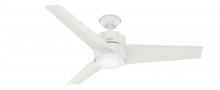  59470 - Hunter 54 inch Havoc Fresh White WeatherMax Indoor / Outdoor Ceiling Fan with LED Light Kit and Wall